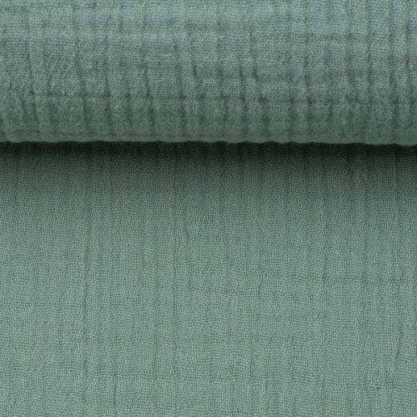 Musselin - Double Gauze -  Jenke Uni Mint by Swafing